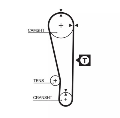 BELT ROZRZ./107Z/ MAZDA 323  