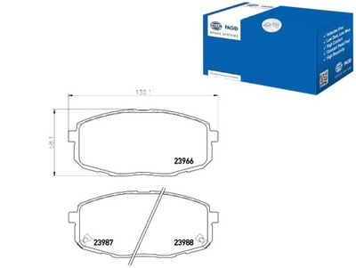 PAGID ZAPATAS DE FRENADO HELLA PAGID 581011HA10 5810  