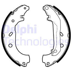 DELPHI LS1940 КОМПЛЕКТ КОЛОДОК ТОРМОЗНЫХ