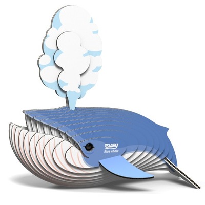 Wieloryb Płetwal Błękitny Eugy. Eko Układanka 3D
