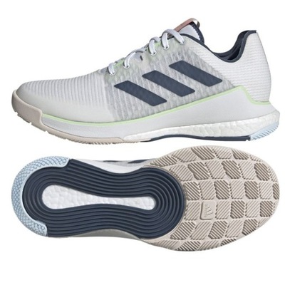 Białe Tkanina Buty Sport Siatkówka Adidas r.44