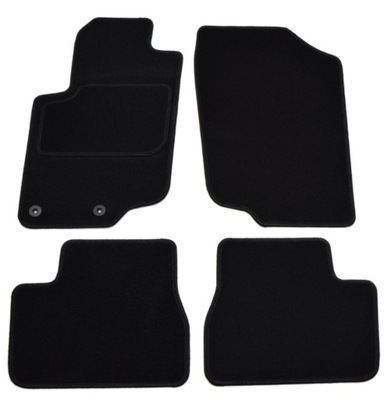 PEUGEOT 207/207SW 2006-2012R. NEGRAS ALFOMBRILLAS DE FELPA - ECONOMY.  