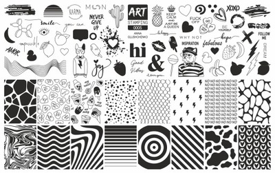 Blaszka do stempli ART STAMPING nr 5 “STREET ART”