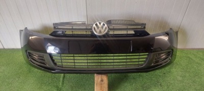 Бампер +решітка радіатора vw golf 6 vi омивачі lak: lc9x фото №1