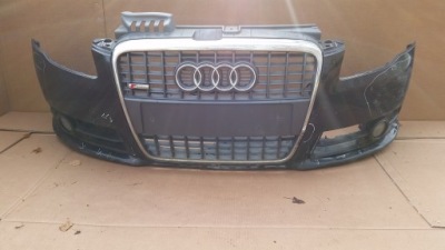 Audi a4 b7 бампер перед передний решётка радиатора kompletny s-line фото №1