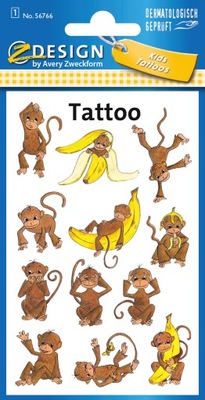 Małpki tatuaże Avery z-design dla dzieci