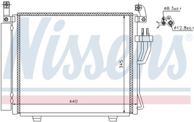 RADUADOR DE ACONDICIONADOR Z OSUSZACZEM NISSENS 940206  