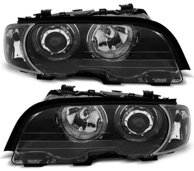 ФАРА ФОНАРІ КОМПЛЕКТ RINGI ANGEL EYES LED (СВІТЛОДІОД) ТЮНІНГ BMW 3 E46 КУПЕ 1999-2003