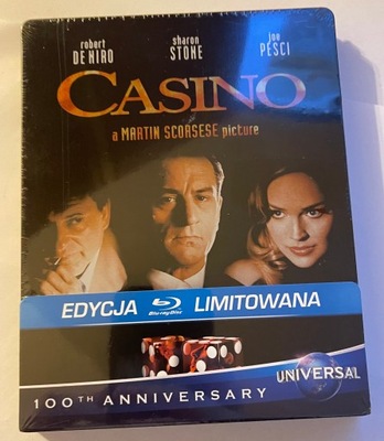 BLURAY Kasyno STEELBOOK polski NOWY FOLIA De Niro