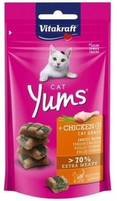 Vitakraft Cat Yums Przysmak Kurczak/Trawa 40g