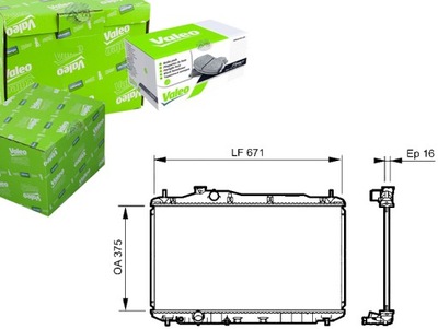 RADUADOR DEL MOTOR DE AGUA VALEO +REGALO  