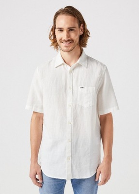 Wrangler Short Sleeve 1 Pocket Shirt - Worn White