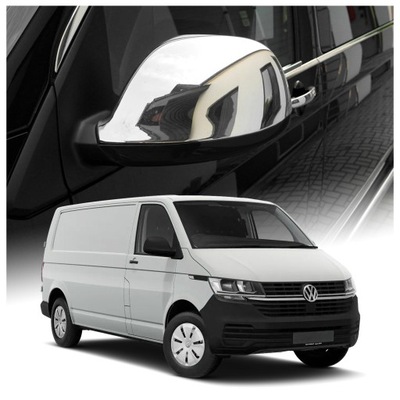 TRIMS ON MIRRORS SIDE FOR VW T6.1 CALIFORNIA 2019-2024 | STEEL | CHROME  