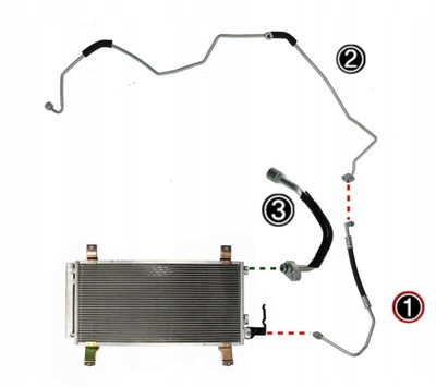 TUBULADURA CABLE CONDENSADOR DE ACONDICIONADOR MAZDA 6 GG GY  