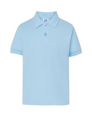 Koszulka POLO dziecięca SKY BLUE 146-152