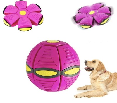 Pet Toy Frisbee Ball - Latająca Piłka Zabawka dla Psów Kolor Fioletowy