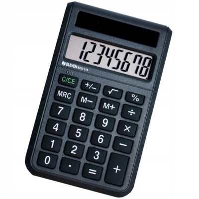 Kalkulator kieszonkowy Eleven ECO-110 czarny