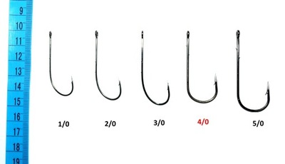 Haczyk, haczyki do czeburaszek 5szt. roz.4/0 BLN