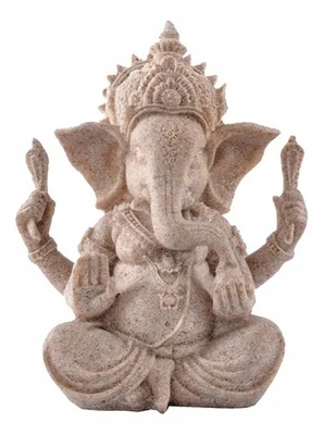 Piaskowca rzeźba figurka Ganesha posąg Buddy