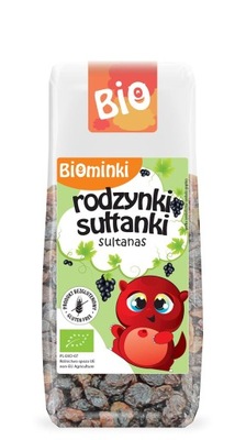 Biominki rodzynki sułtanki BIO bezglutenowe 150g