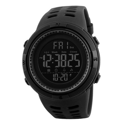 Męski cyfrowy zegarek sportowy LED, wielofunkcyjny