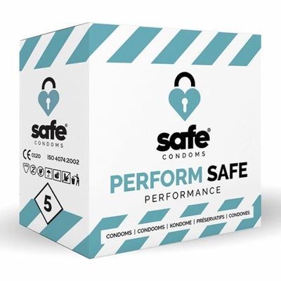 Prezerwatywy opóźniające - Safe Perform Safe 5 szt Safe
