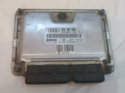 AUDI A8 D3 БЛОК УПРАВЛЕНИЯ ДВИГАТЕЛЯ 4E0907560 0261207257