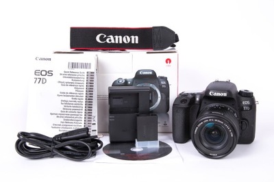 Canon EOS 77D+18-55 F4-5,6 IS STM - jak nowy !