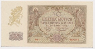 3844. 10 zł 1940 - Ser. J - st.1-