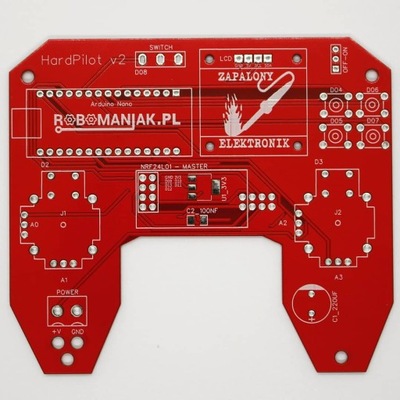 PCB do montażu PILOT RC Arduino NRF24L01