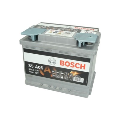 АККУМУЛЯТОР BOSCH AGM 60AH 680A P+