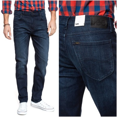 Męskie spodnie jeansowe proste Lee AUSTIN W31 L34