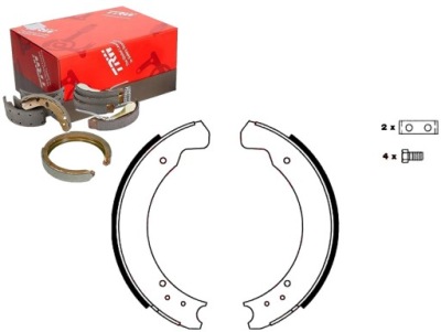 Trw gs6075 набор колодка тормозных фото №1