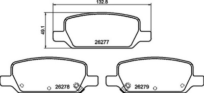 G147QB BREMBO KLOCEK DE FRENADO KPL. PARTE TRASERA , CONVIENE DO: TESLA MODELO 3, MODELO Y  