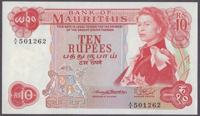 Mauritius - 10 rupees 1967 (XF+-aUNC)