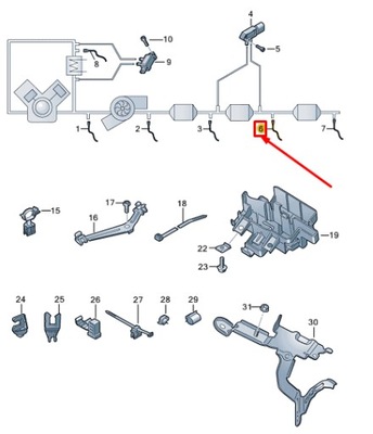 Audi a8 d5 передняя часть nox датчик 4n0907807p фото №1