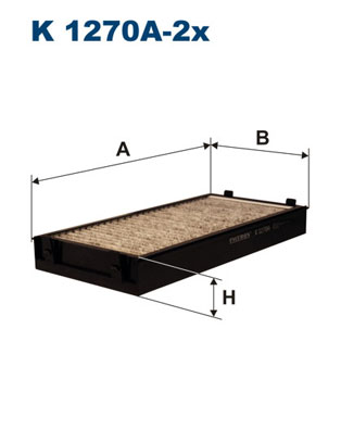 ФИЛЬТР САЛОНА ФИЛЬТРON K1270A-2X K1270A2X