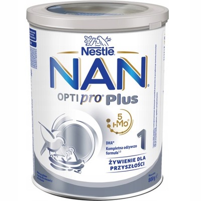 Nestle NAN Optipro 1 Plus Mleko Początkowe Dla Niemowląt Od Urodzenia 800g