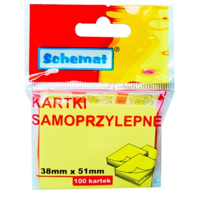 Kartki samoprzylepne 38x51mm Schemat 3367