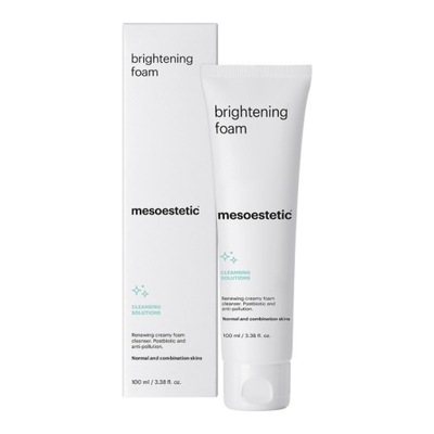 MESOESTETIC BRIGHTENING FOAM PIANKA DO MYCIA Z AHA 100ml