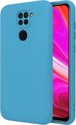 Ivoler Etui Silikonowe Case do Xiaomi Redmi Note 9, jasny niebieski