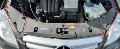 Mercedes b klasa w245 защита на ремень панель фары фара пластик треугольник крышка фото №1