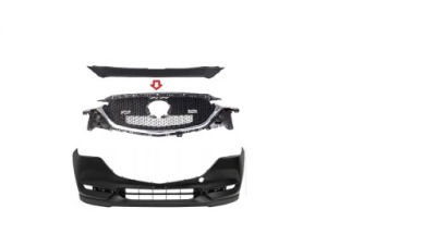 Mazda cx-5 17-21 бампер + решётка радиатора решётка  решётка+ молдинг nad решетка новая фото №1