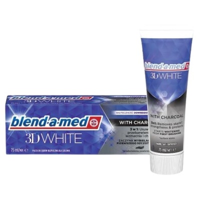 Blend-A-Med 3D White with Charcoal Pasta do Zębów 75ml