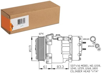 COMPRESOR DE ACONDICIONADOR CITROEN BERLINGO BERLINGO MINIVAN C5 C5 I C8  