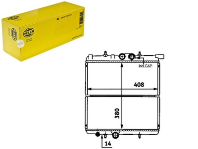 RADUADOR DEL MOTOR HELLA 133037 1330B4 133312 13332  