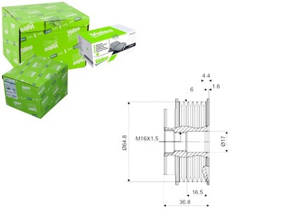 VALEO SANKABA VIENAKRYPTIS GENERATORIAUS 0789031 