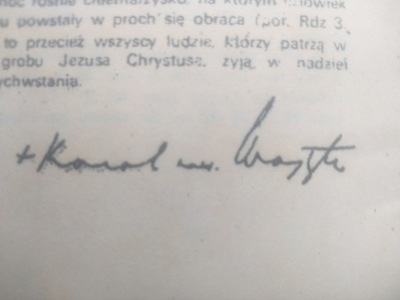 Papież Jan Paweł II. Karol Wojtyła autograf 1976
