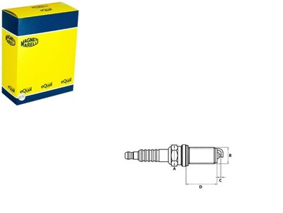 BUJÍA DE ENCENDIDO ESTÁNDAR MAGNETI MARELLI  