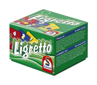 Gra logiczna Ligretto w zielonym pudełku